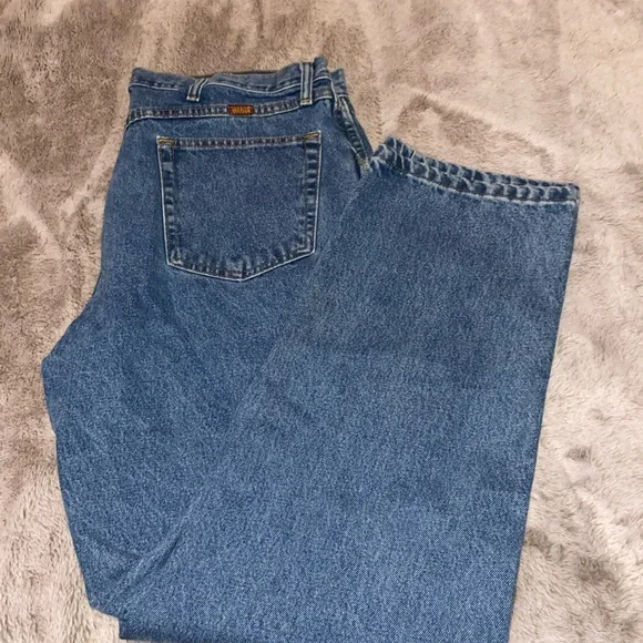 Rustler Men's Relaxed Jeans - Blue - Picture 3 of 5